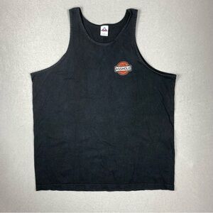 Alstyle Mens Graphic Tank Top Black 2XL Genuine A*shole Biker Humor Profanity